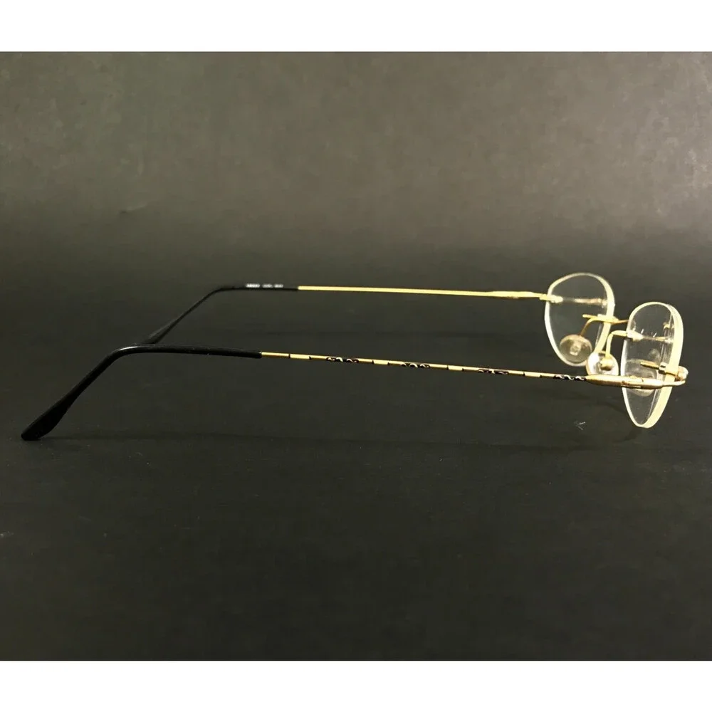 Italian Design Eyeglasses Frames MOD. 4148 COL. B34 Gold Rimless Oval 48-23-135